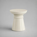 Tavolo rotondo in ceramica avorio Ø 45 × H 50 cm